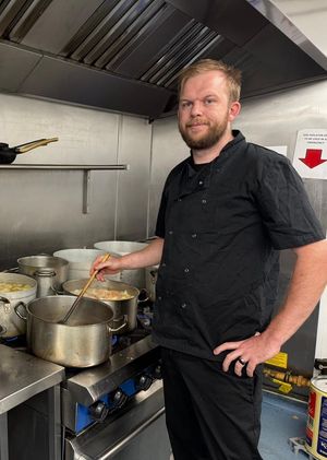 Matthew Roberts, Isle Court Nursing Home's head chef