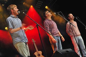 The Young'uns, an award-winning trio from Teesside, had fans in stitches with the humour-infused folk set