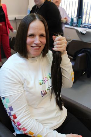 Gemma had 20 inches cut off her hair