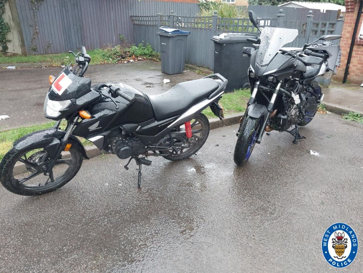 Three teenagers in custody after stolen motorbikes seized from Sutton Coldfield Three teenagers in custody after stolen motorbikes seized from Sutton Coldfield