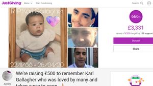 The fundraising page. Photo: JustGiving