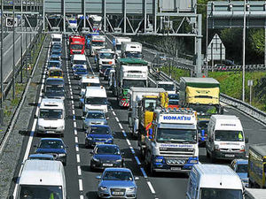 Supporting image for story: Delays as lorry and car in crash on the M6
