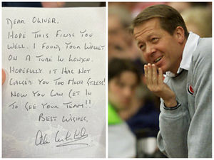 Supporting image for story: Walsall fan shocked after Alan Curbishley returns lost wallet with handwritten note 