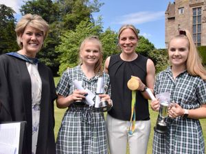 Supporting image for story: Olympian is a hit with pupils at school near Shrewsbury