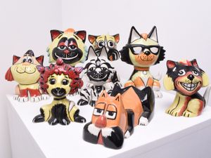 Supporting image for story: From whimsical cats to colourful birds - the huge collection of works by popular ceramicist up for auction in Shrewsbury