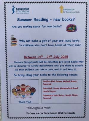 Hair salon donation points for children's pre-loved books