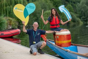 B&DWM & BWM - SGB-45880 - Nadia Naghshineh with Graham Muller following Barratt and DWH's sponsorship