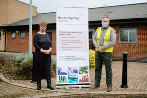 Diane Garrini and Peter at Helena Lane Community Centre in Ludlow