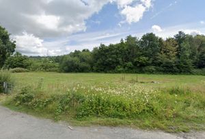 The site on the outskirts of Llandrindod Wells where nine homes could be built. From Google Streetview