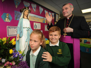 Supporting image for story: Bishop blesses new statue