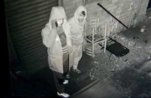 A still from the CCTV footage which has been passed on to police