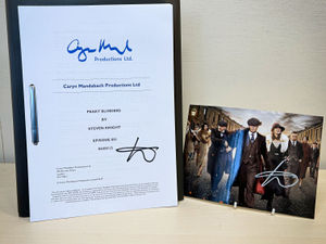Supporting image for story: 'The heart of Birmingham' - top television writer Stephen Knight donates signed Peaky Blinders script and photo to help iconic venue