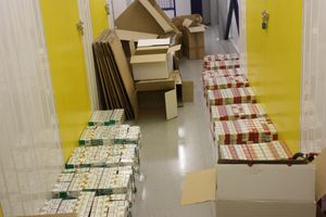 All in all Muradi was caught with 380,541 illegal cigarettes, 36.3 kgs of hand rolling tobacco and 195 bottles of non-duty paid alcohol, with an estimated tax loss of £99,302.