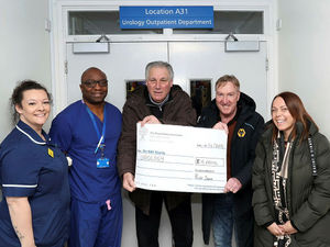 Supporting image for story: Wolves favourites Phil Parkes and Steve Daley donate £16,000 to hospital charity
