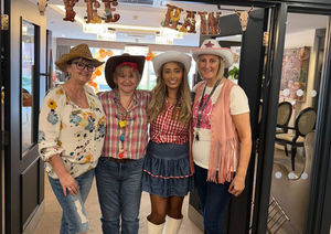 Wyrley Rose team embracing the hoedown celebrations