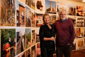 The former Poundland at Kings Square Shopping Centre in West Bromwich, has been turned into an exhibition called The Caravan Gallery, The Sandwell Pride of Place Project - Blast! Festival