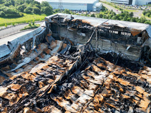 Supporting image for story: Watch: What huge Cannock parcel centre looks like a month on from devastating fire