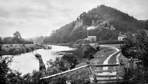 Another image shared by Michael Dixon from his father's collection. This is an undated Valentines Series postcard, possibly c.1912. This picture was published in August 2019 and two readers identified the building on the river as the town's floating swimming bath