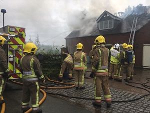 Supporting image for story: Lightning 'strikes home' sparking destructive blaze - WATCH