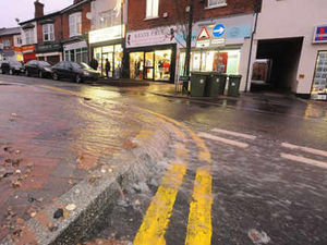 Supporting image for story: Burst pipe causes mayhem