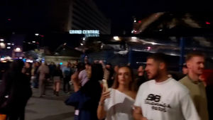 Crowds turned out, and left flowers at Black Sabbath Bridge, as a big screen TV played 'Mama I'm Coming Home', hours after the sad announcement of Ozzy's death on 22/07/25. 