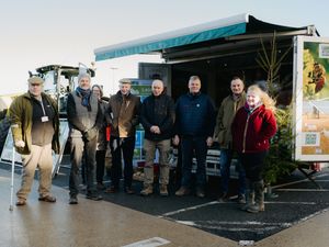 Farmers at the National Farmers Union Day of Unity at Morrison's in Lawley Telford, who were thanking the public for support - and calling for the government to scrap inheritance tax plans. Picture: Jamie Ricketts