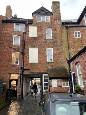 The rear of the property in Castle Street, Ludlow. A plan to convert the building in order for it to provide residential accommodation has been refused. Picture: John Walton