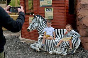 Photo opportunity for these youngsters
