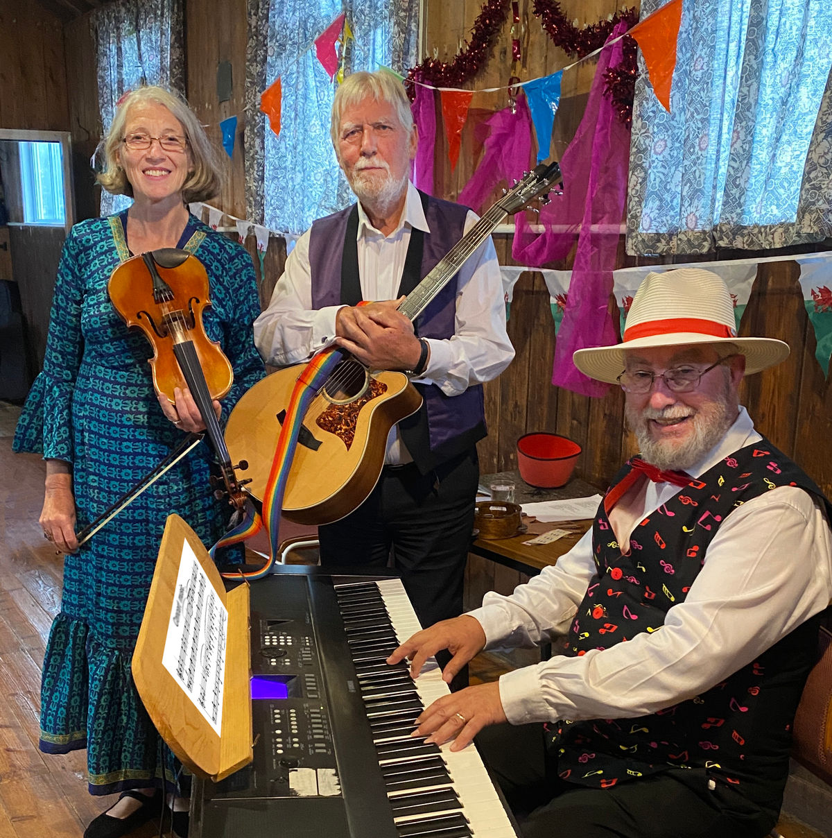 Concert by local musicians at a venue near Builth Wells raises money for a community hall Concert by local musicians at a venue near Builth Wells raises money for a community hall