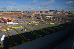 The main school building is under contruction