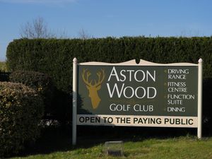 Aston Wood Golf Club sign