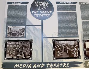 An information board about the Express & Star