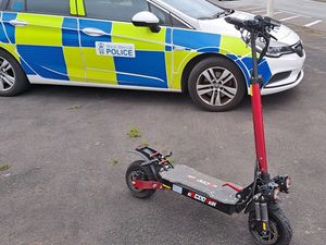 Supporting image for story: E-scooter seized after crash with car
