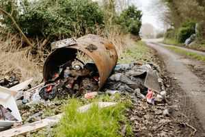 Recent fly-tipping on Bratton Lane in Shawbirch.