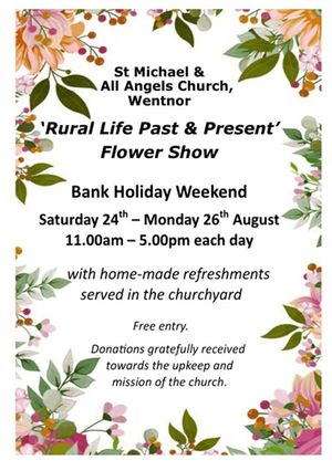 Wentnor Flower Show. Poster: Susan Cooke