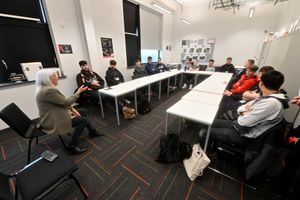 Students at Dudley College's Advance campus took part in a question and answer session with minister for energy, affordability and skills Amanda Solloway as part of National Apprenticeship Week