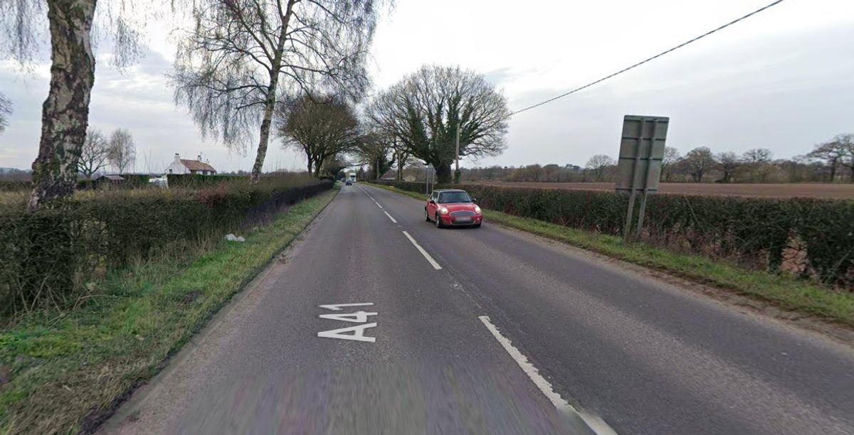 Three cars crash on busy A-road near north Shropshire village
