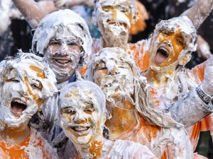 Supporting image for story: In Pictures: St Andrews’ students soap up the fun of Raisin Monday