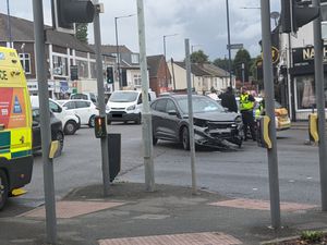 Supporting image for story: 'Major disruption' following two-car crash on busy Wolverhampton road
