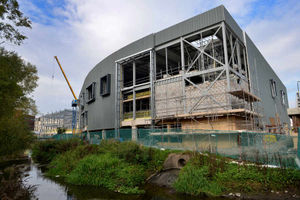 Work continues on the Riverside development, Stafford