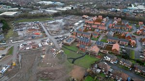 The work is ongoing to complete the estate, which is near to Birmingham New Road