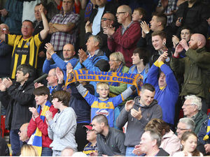 Supporting image for story: Party time for the fans as Shrewsbury Town revel in promotion