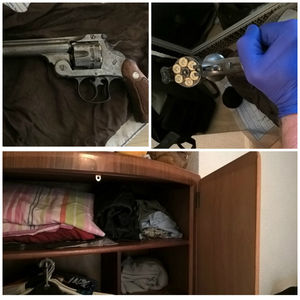 The Smith and Wesson revolver belonging to Dhatt