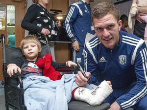 Supporting image for story: Hit-and-run victim Wayne gets visit from Albion stars