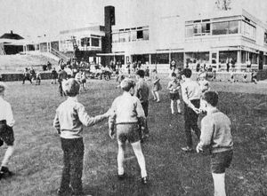 Children at the new Broseley Primary School, Dark Lane, at the time of its opening in September 1967. 