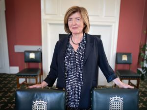 Sue Gray in a room in the Commons