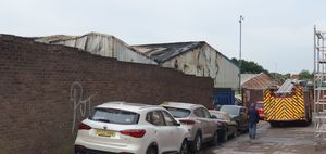 The damage could be seen from neighbouring streets