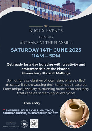 Artisans at the Flaxmill - Saturday 14th June - 11am till 5pm