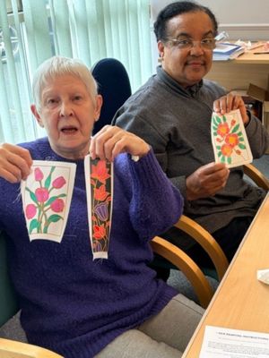 The group offers a friendly space to meet others with a shared interest in crafting.