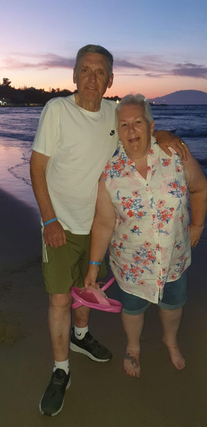 Susan Prince with husband Robert.